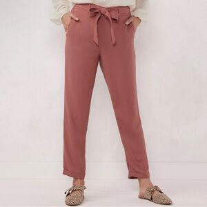Lauren Conrad Belted Trapunto Slim Trouser Pants 💖
